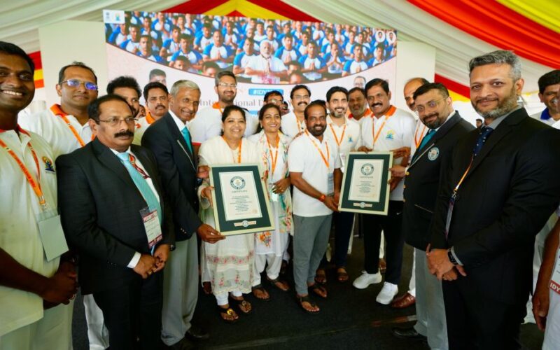 International Yoga Day: Visakhapatnam sets two Guinness World Records