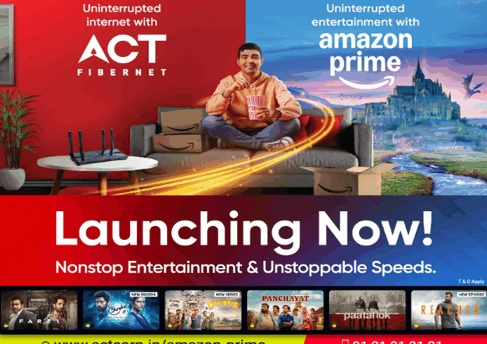 ACT Fibernet Collaborates with Amazon Prime to Offer Prime Lite Benefits to Consumers 